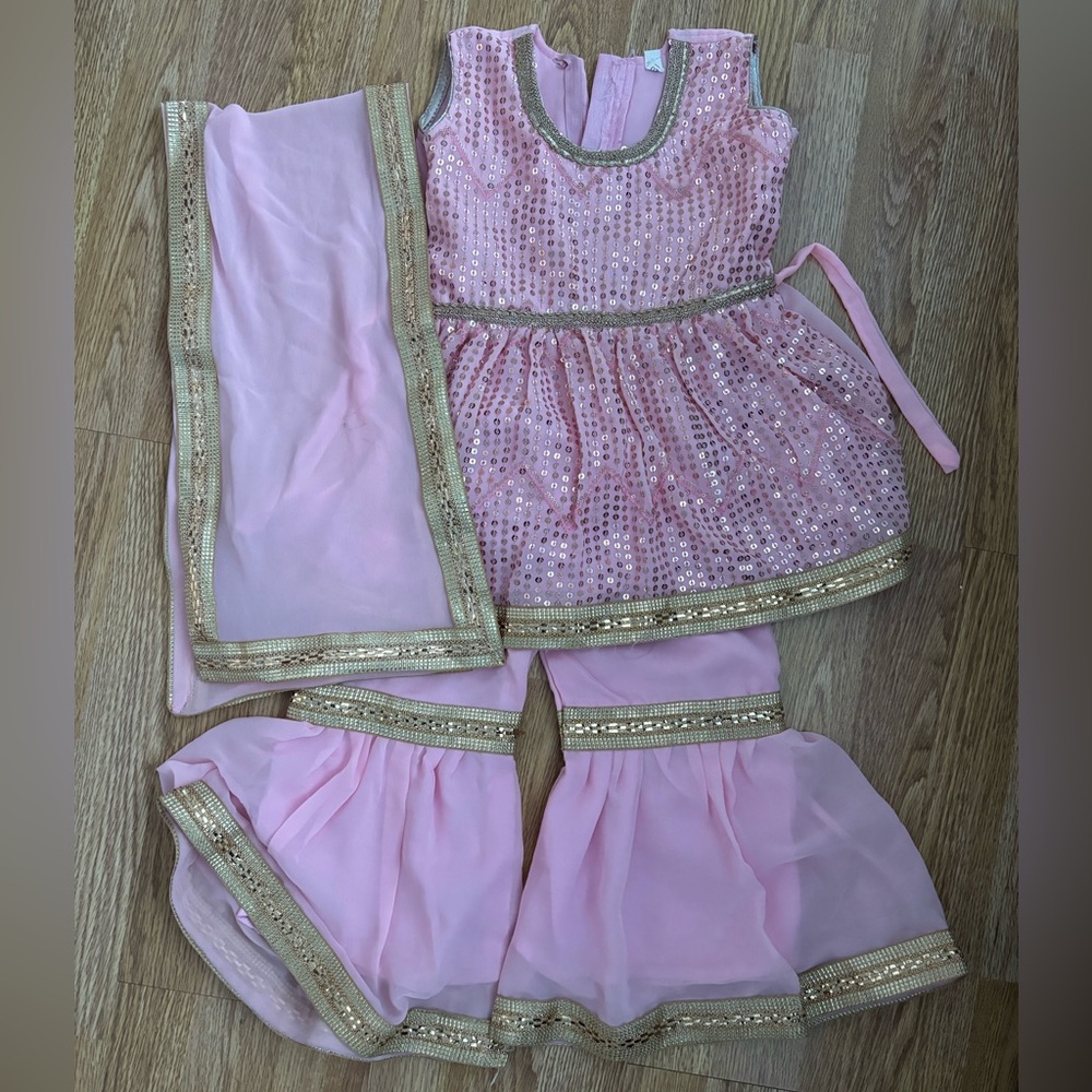 Indian Pakistani Baby Girl gharara suit